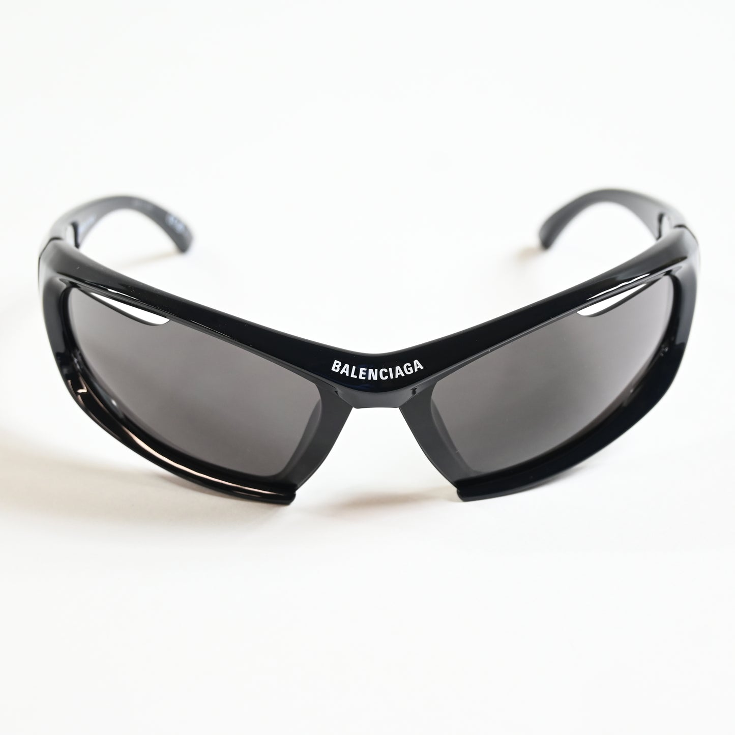 Balenciaga BB0318S 001 Unisex Authentic Sunglasses Black/Gray, 78mm - New