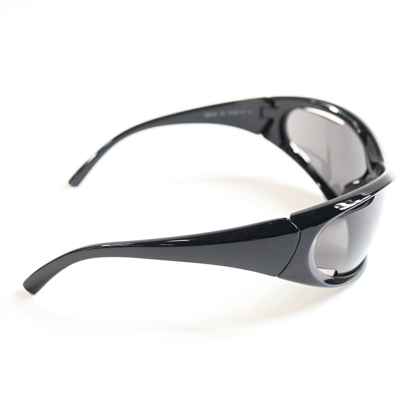 Balenciaga BB0318S 001 Unisex Authentic Sunglasses Black/Gray, 78mm - New