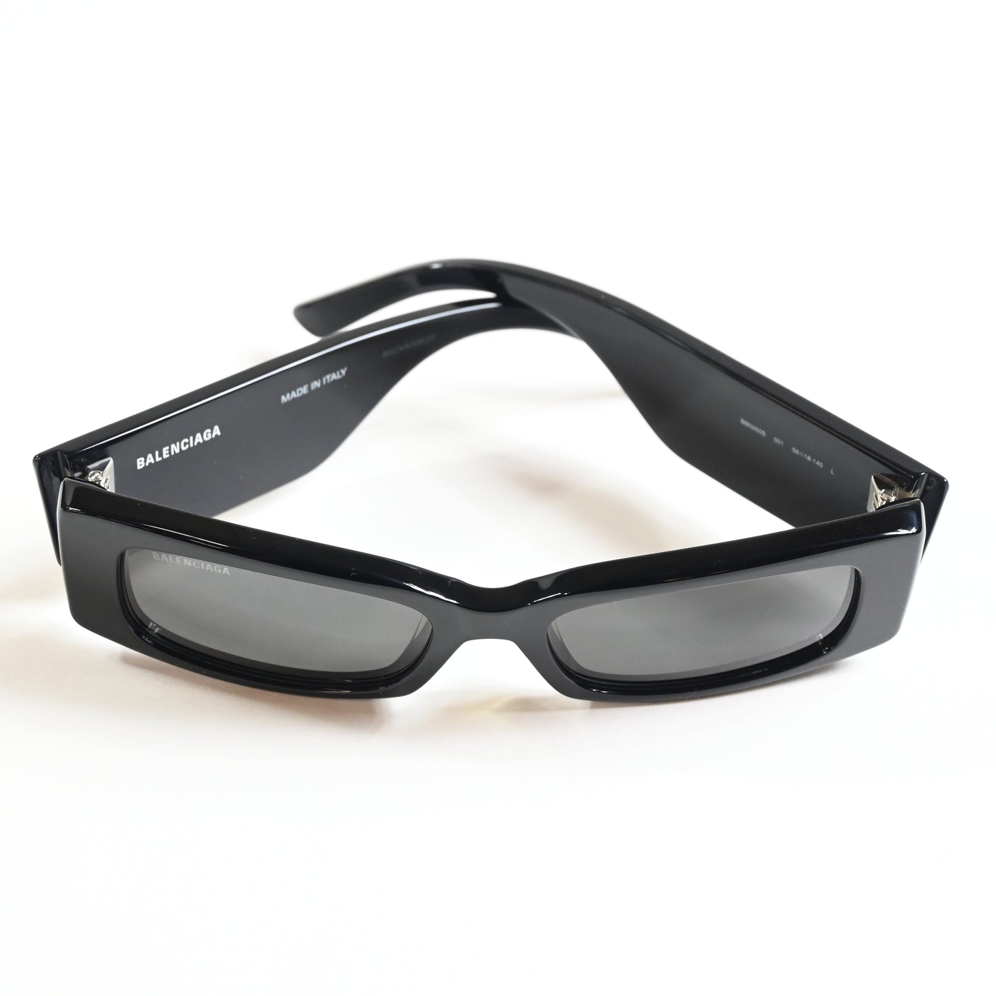 Balenciaga BB0260S 001 Womens Authentic Sunglasses Black/Gray, 56mm - New