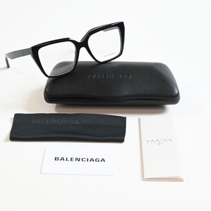 Balenciaga BB0130O 001 Womens Authentic Eyeglasses Burgundy, 53mm - New