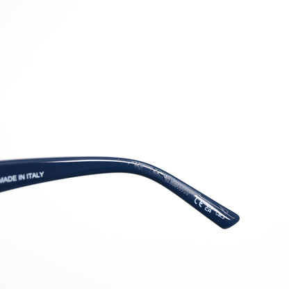 Balenciaga BB0132S 007 Womens Authentic Sunglasses Blue/Gold, 53mm - New