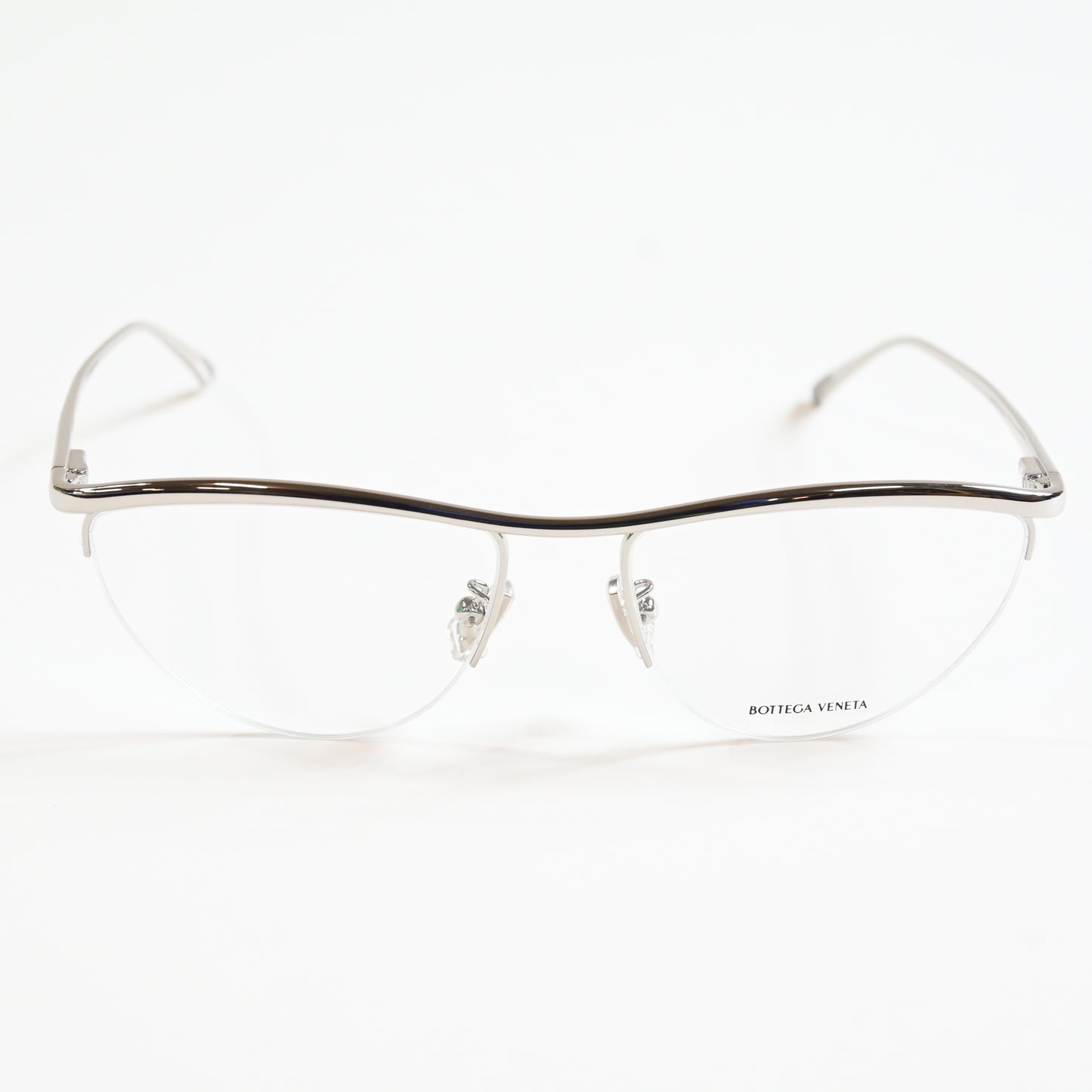 Bottega BV1132O 002 Womens Authentic Eyeglasses Silver, 56mm - New