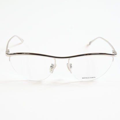 Bottega BV1132O 002 Womens Authentic Eyeglasses Silver, 56mm - New
