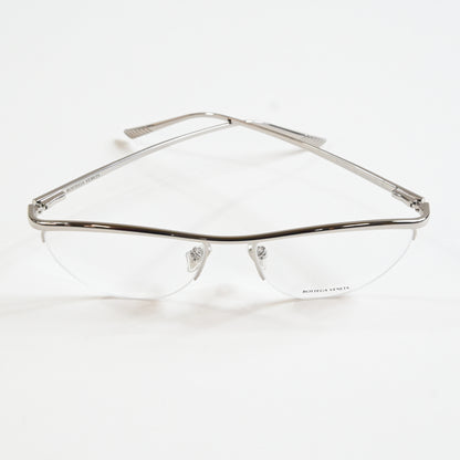 Bottega BV1132O 002 Womens Authentic Eyeglasses Silver, 56mm - New