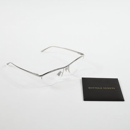 Bottega BV1132O 002 Womens Authentic Eyeglasses Silver, 56mm - New