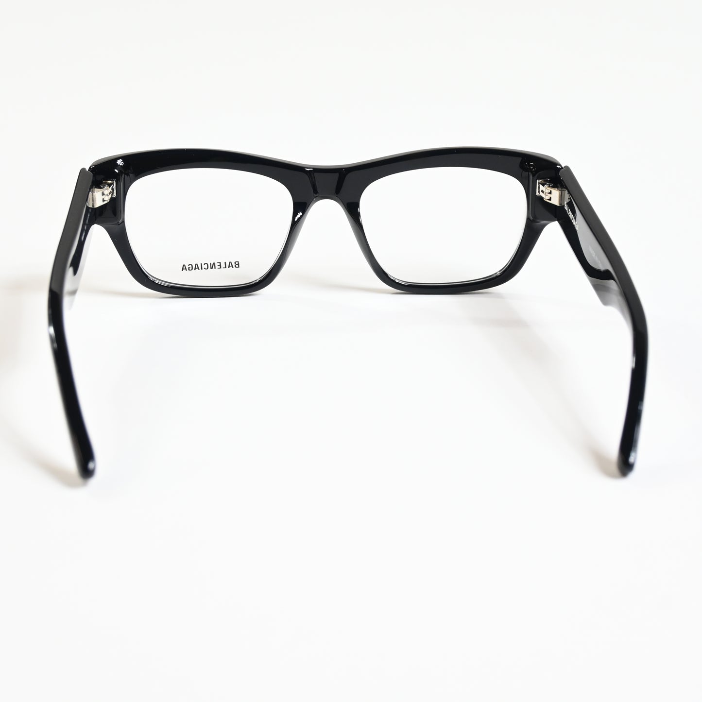 Balenciaga BB0264O 001 Unisex Authentic Eyeglasses Black/Silver, 53mm - New