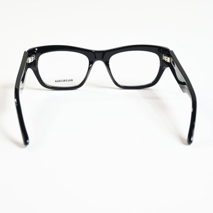 Balenciaga BB0264O 001 Unisex Authentic Eyeglasses Black/Silver, 53mm - New