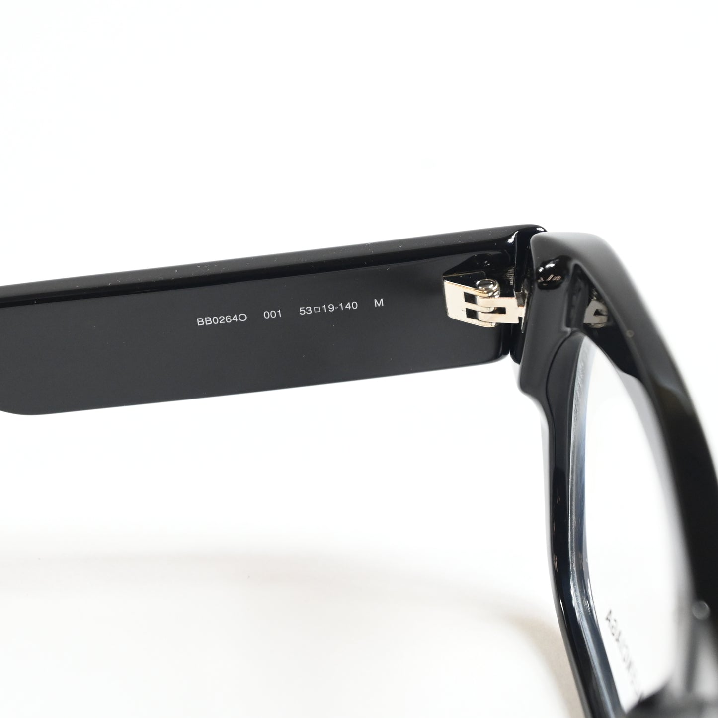 Balenciaga BB0264O 001 Unisex Authentic Eyeglasses Black/Silver, 53mm - New