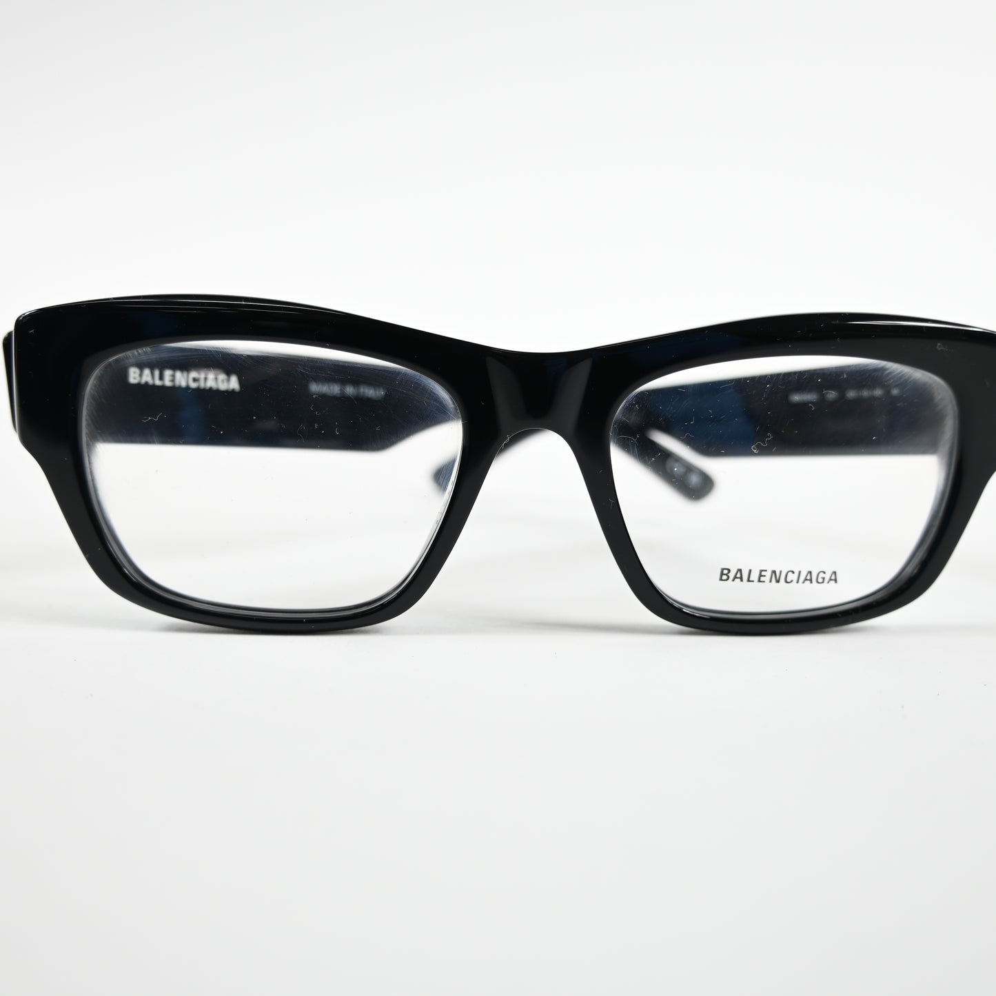Balenciaga BB0264O 001 Unisex Authentic Eyeglasses Black/Silver, 53mm - New