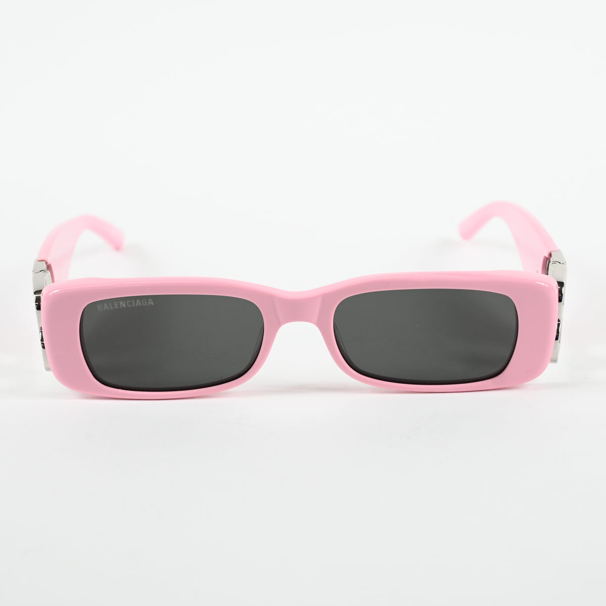 Balenciaga BB0096S 012 Womens Authentic Sunglasses Pink/Silver, 51mm - New