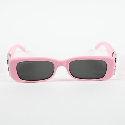 Balenciaga BB0096S 012 Womens Authentic Sunglasses Pink/Silver, 51mm - New