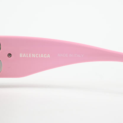 Balenciaga BB0096S 012 Womens Authentic Sunglasses Pink/Silver, 51mm - New