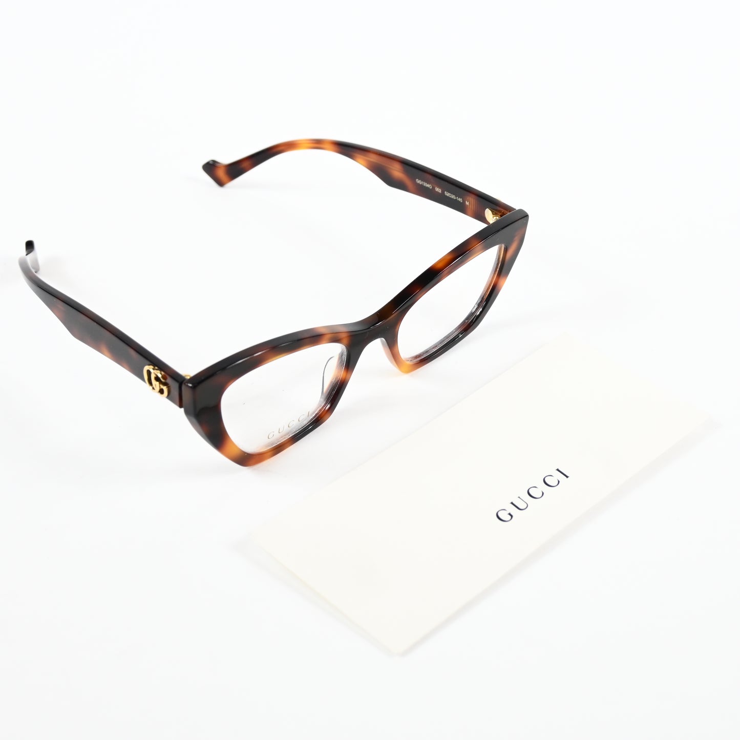 Gucci GG1334O 002 Unisex Authentic Eyeglasses Havana, 52mm - New