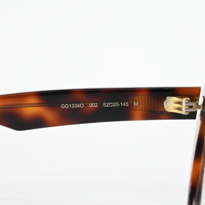 Gucci GG1334O 002 Unisex Authentic Eyeglasses Havana, 52mm - New