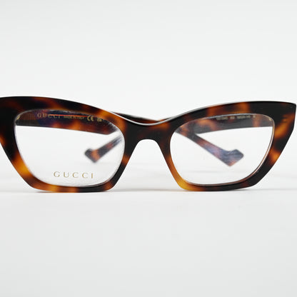 Gucci GG1334O 002 Unisex Authentic Eyeglasses Havana, 52mm - New