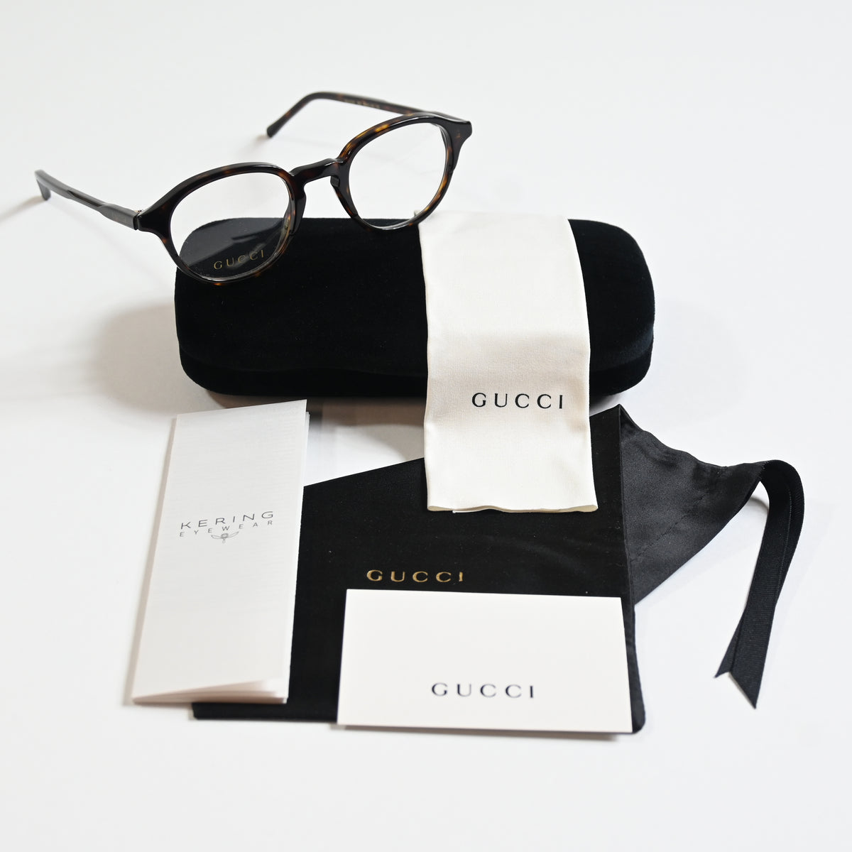 Gucci GG1212O 002 Unisex Authentic Eyeglasses Havana, 46mm - New