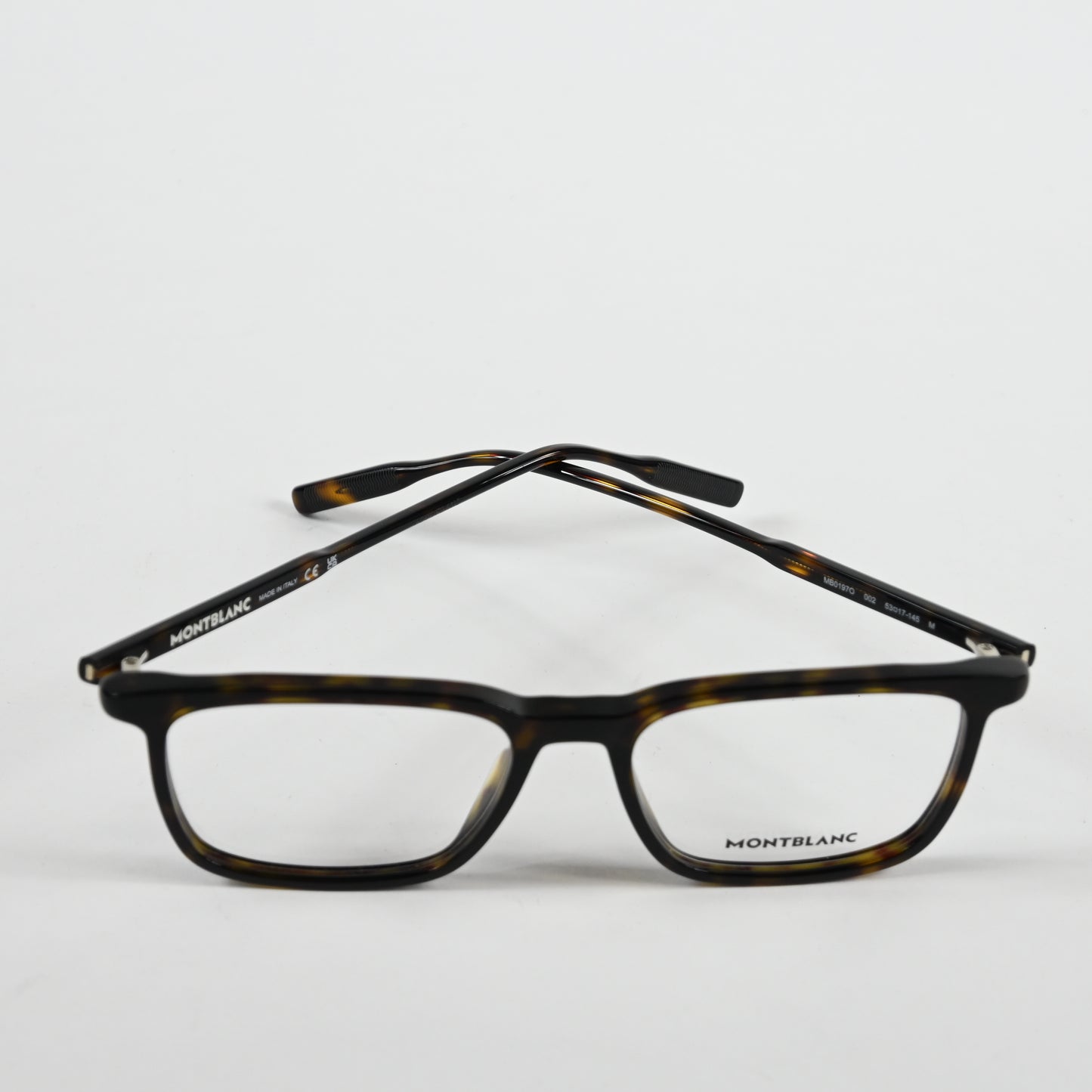 Montblanc MB0197O 002 Mens Authentic Eyeglasses Havana, 53mm - New