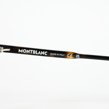 Montblanc MB0197O 002 Mens Authentic Eyeglasses Havana, 53mm - New