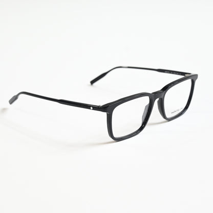 Montblanc MB0197O 001 Mens Authentic Eyeglasses Black, 53mm - New
