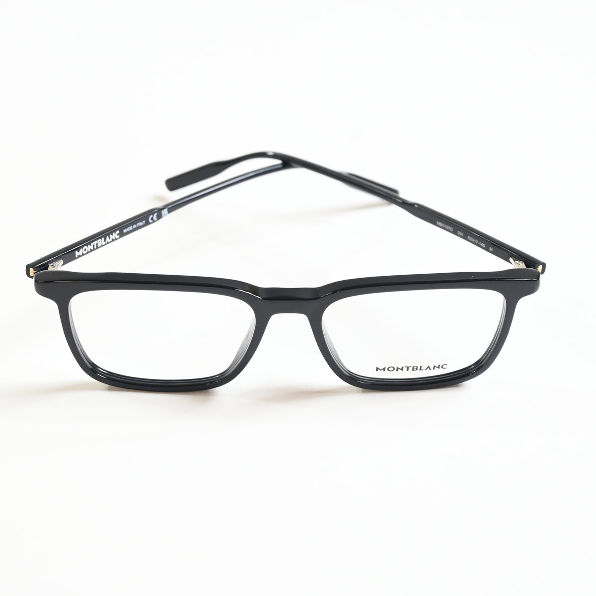 Montblanc MB0197O 001 Mens Authentic Eyeglasses Black, 53mm - New