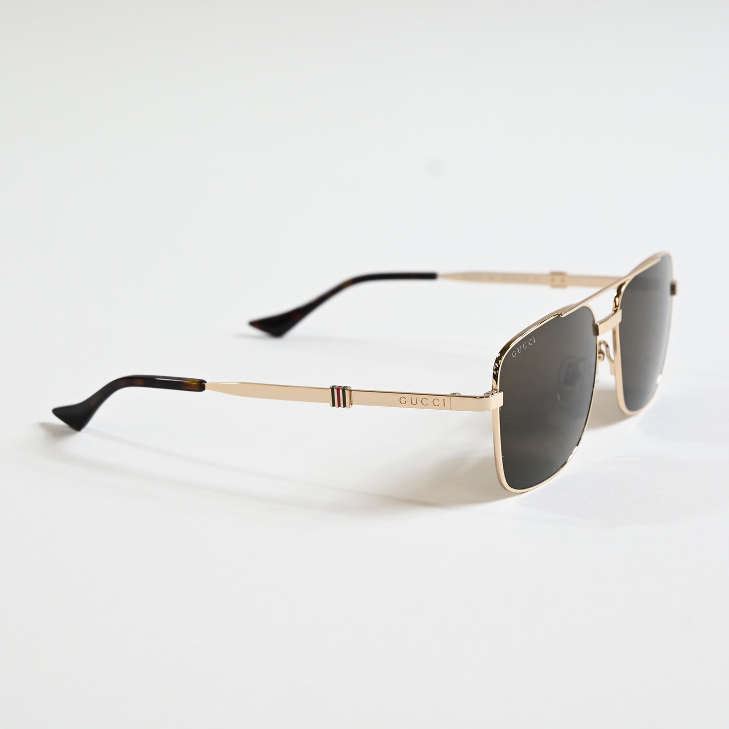 Gucci GG1441S 002 Mens Authentic Sunglasses Gold/Brown, 58mm - New