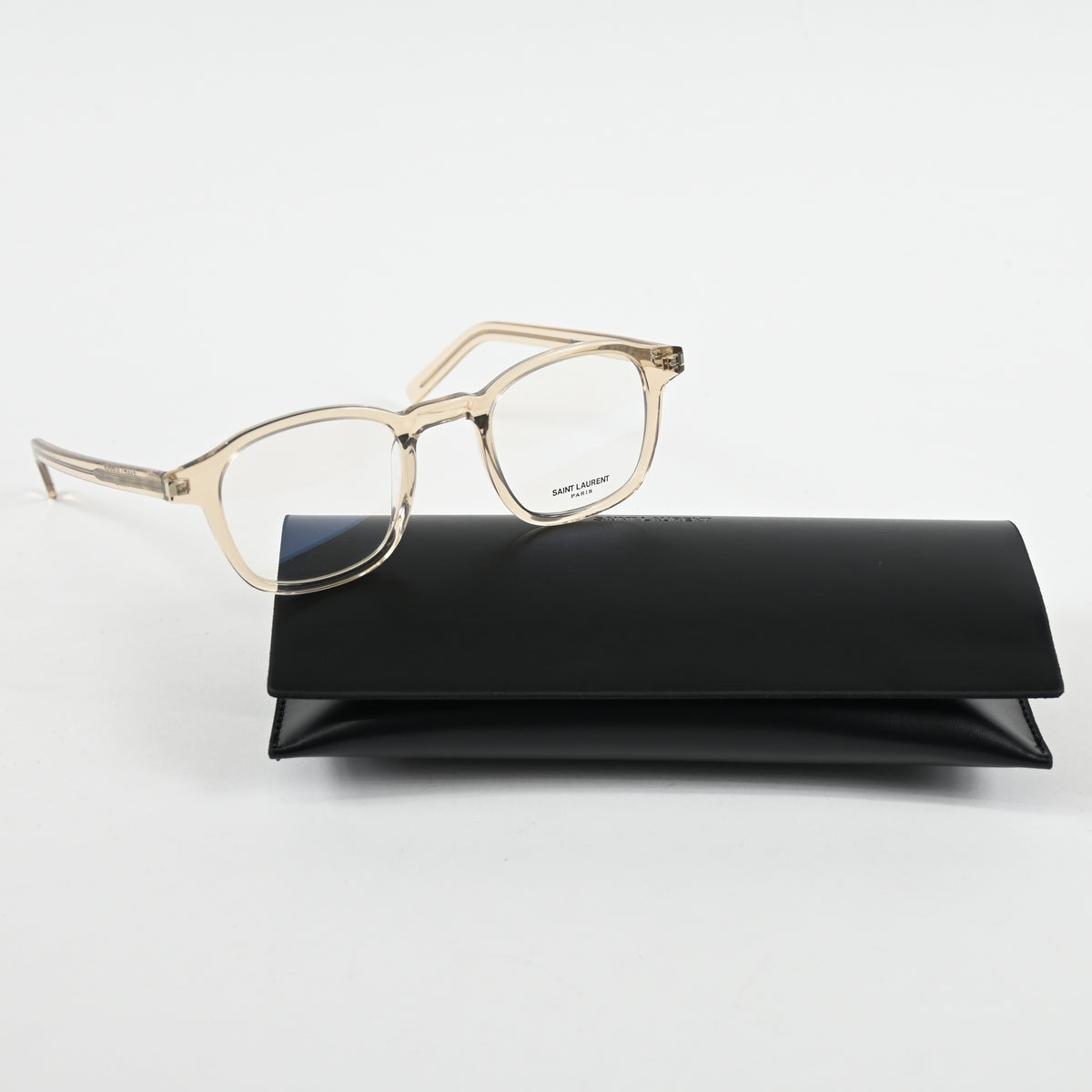 Yves Saint Laurent SL-549O-SLIM 004 Mens Authentic Eyeglasses Yellow, 47 - New