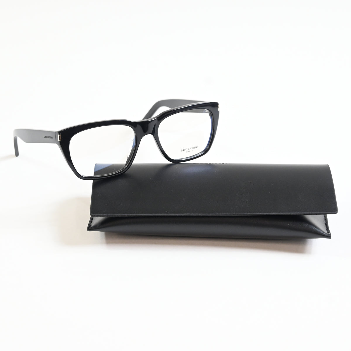 Yves Saint Laurent SL-598O 001 Mens Authentic Eyeglasses Black, 56mm - New