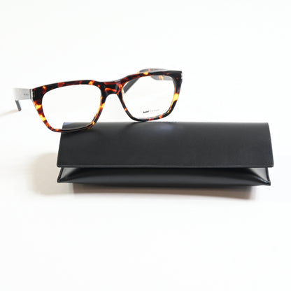 Yves Saint Laurent SL-598O 002 Unisex Authentic Eyeglasses Havana, 56mm - New