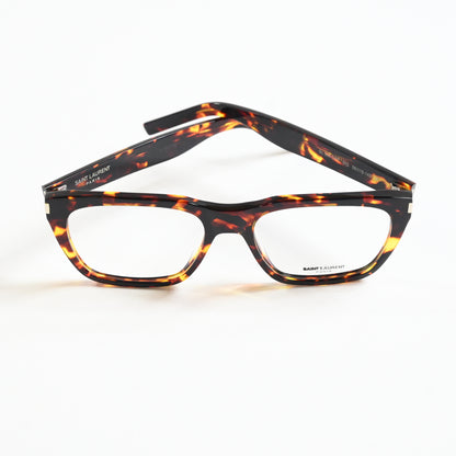 Yves Saint Laurent SL-598O 002 Unisex Authentic Eyeglasses Havana, 56mm - New