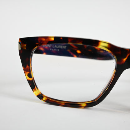 Yves Saint Laurent SL-598O 002 Unisex Authentic Eyeglasses Havana, 56mm - New