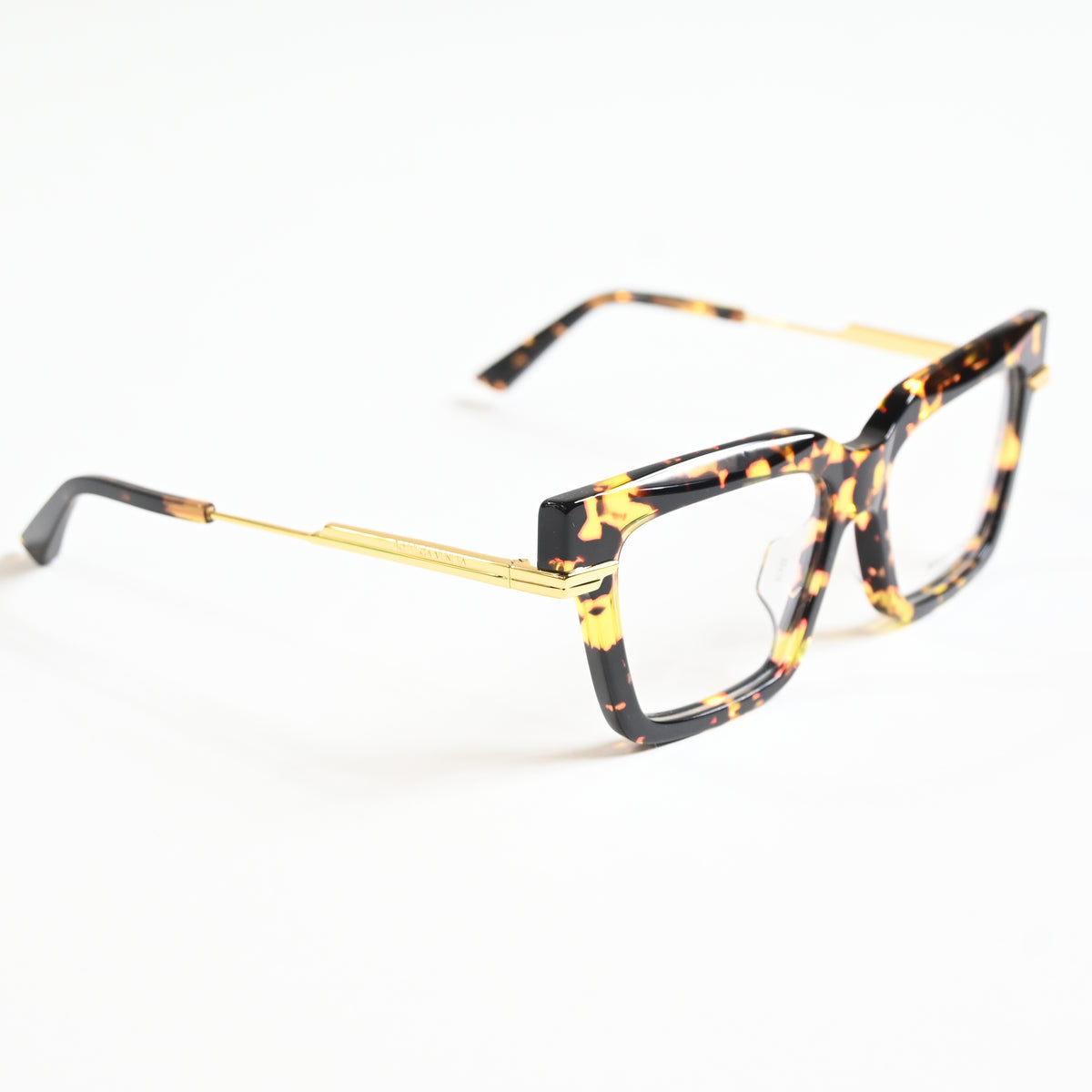 Bottega BV1243O 002 Womens Authentic Eyeglasses Black/Gold, 53mm - New