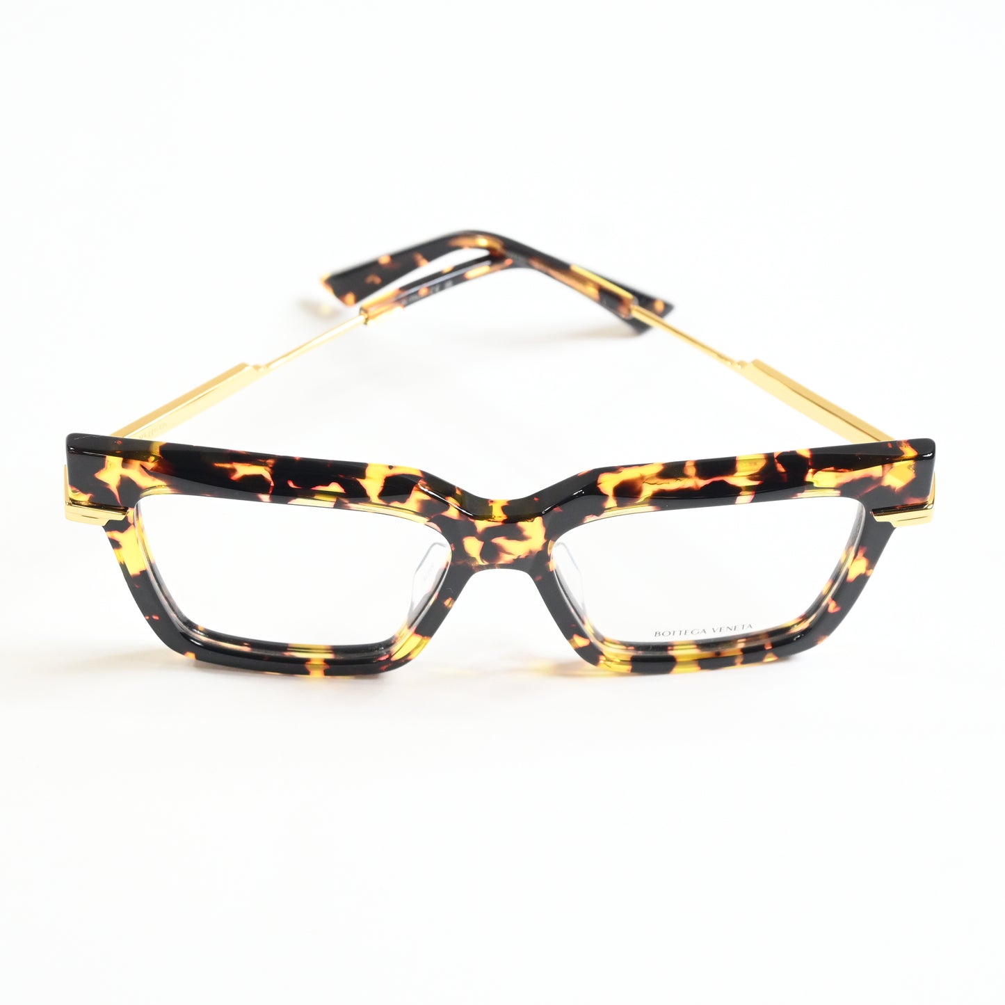 Bottega BV1243O 002 Womens Authentic Eyeglasses Black/Gold, 53mm - New