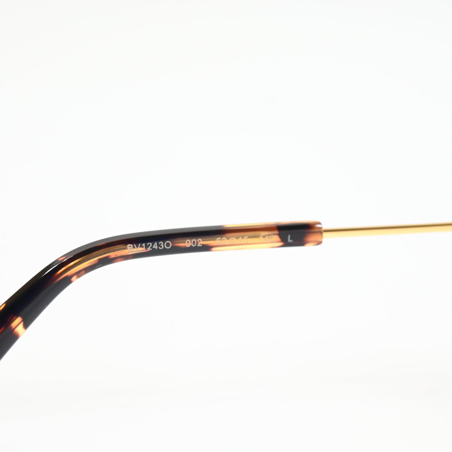Bottega BV1243O 002 Womens Authentic Eyeglasses Black/Gold, 53mm - New