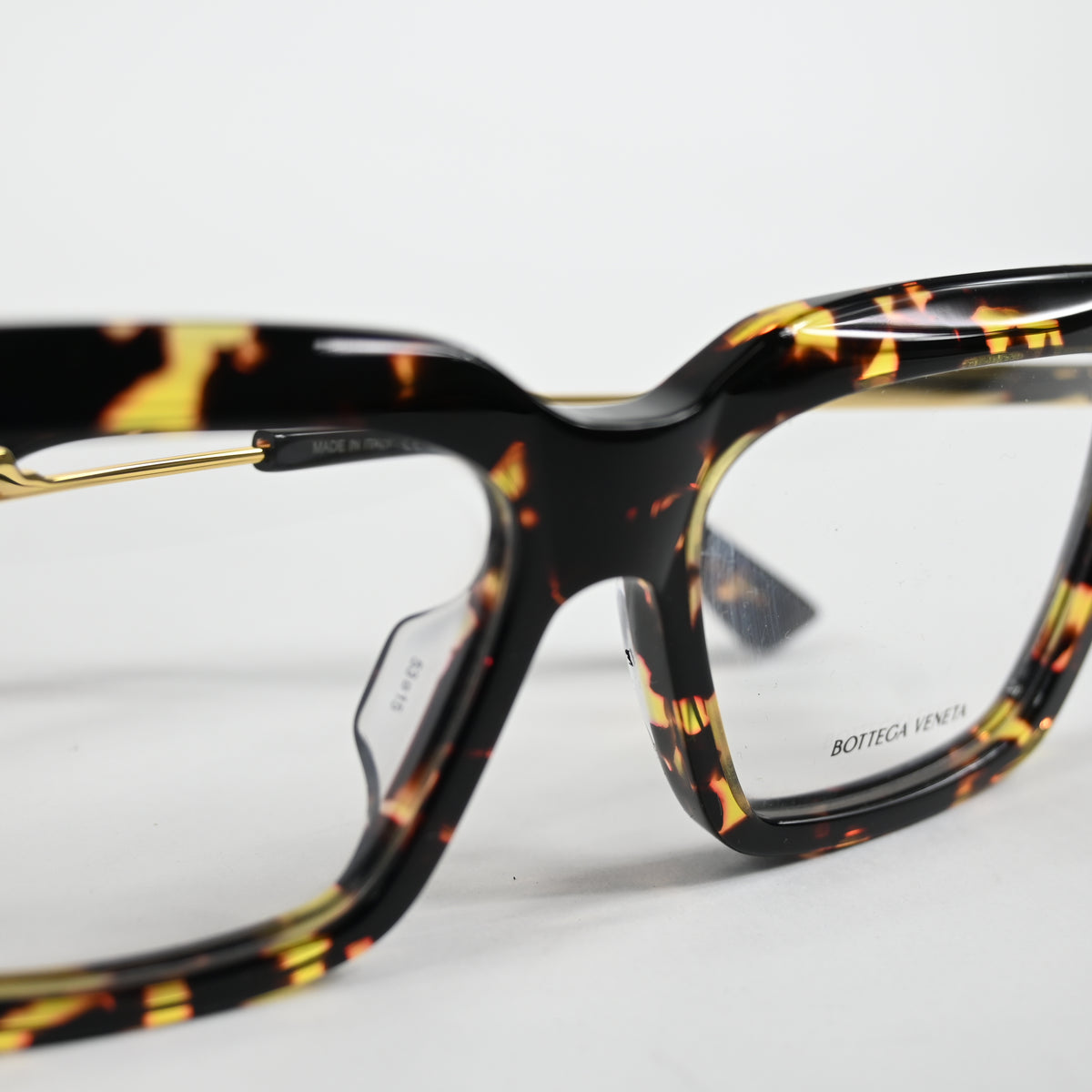 Bottega BV1243O 002 Womens Authentic Eyeglasses Black/Gold, 53mm - New