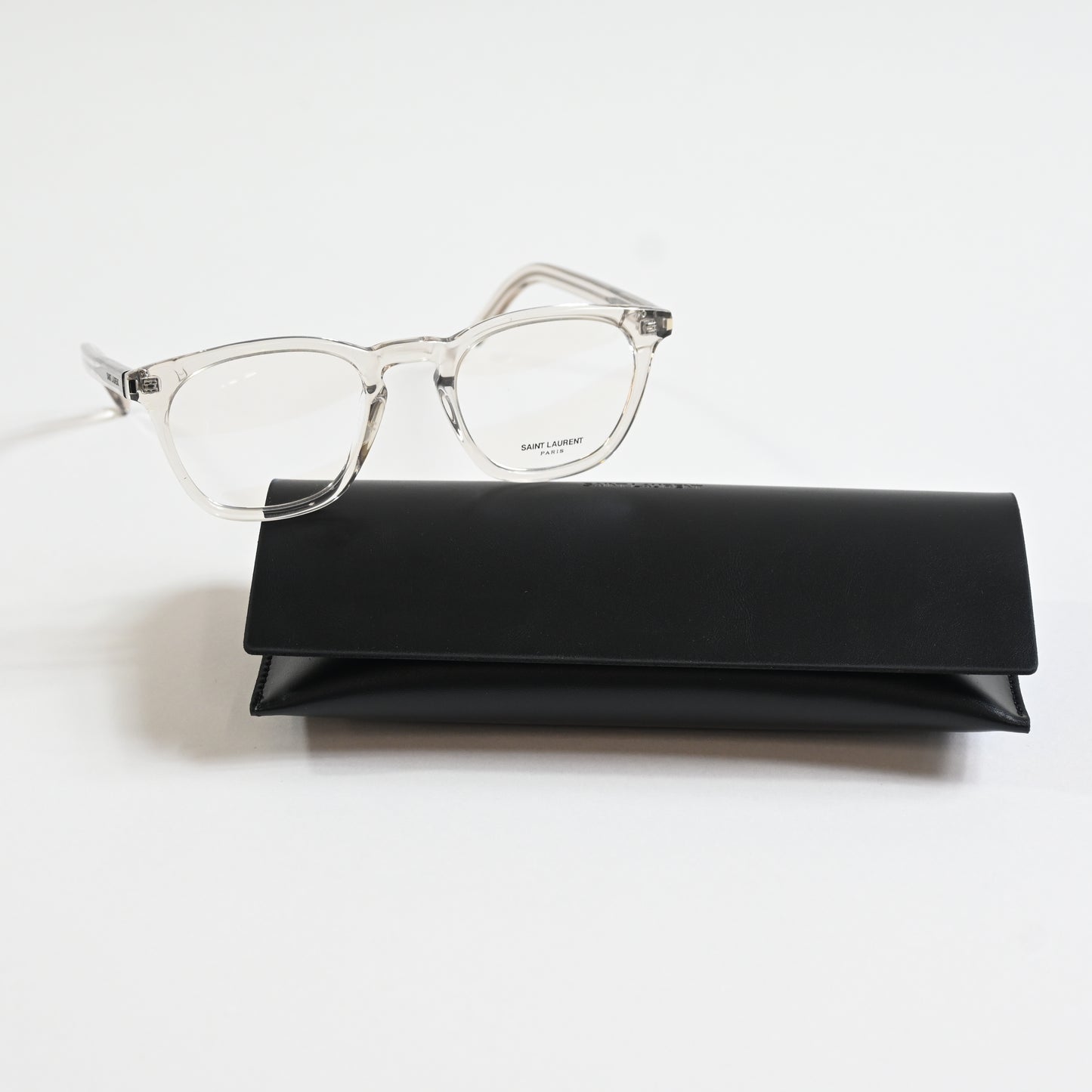 Yves Saint Laurent SL-28O 004 Unisex Authentic Eyeglasses Clear Beige, 50 - New