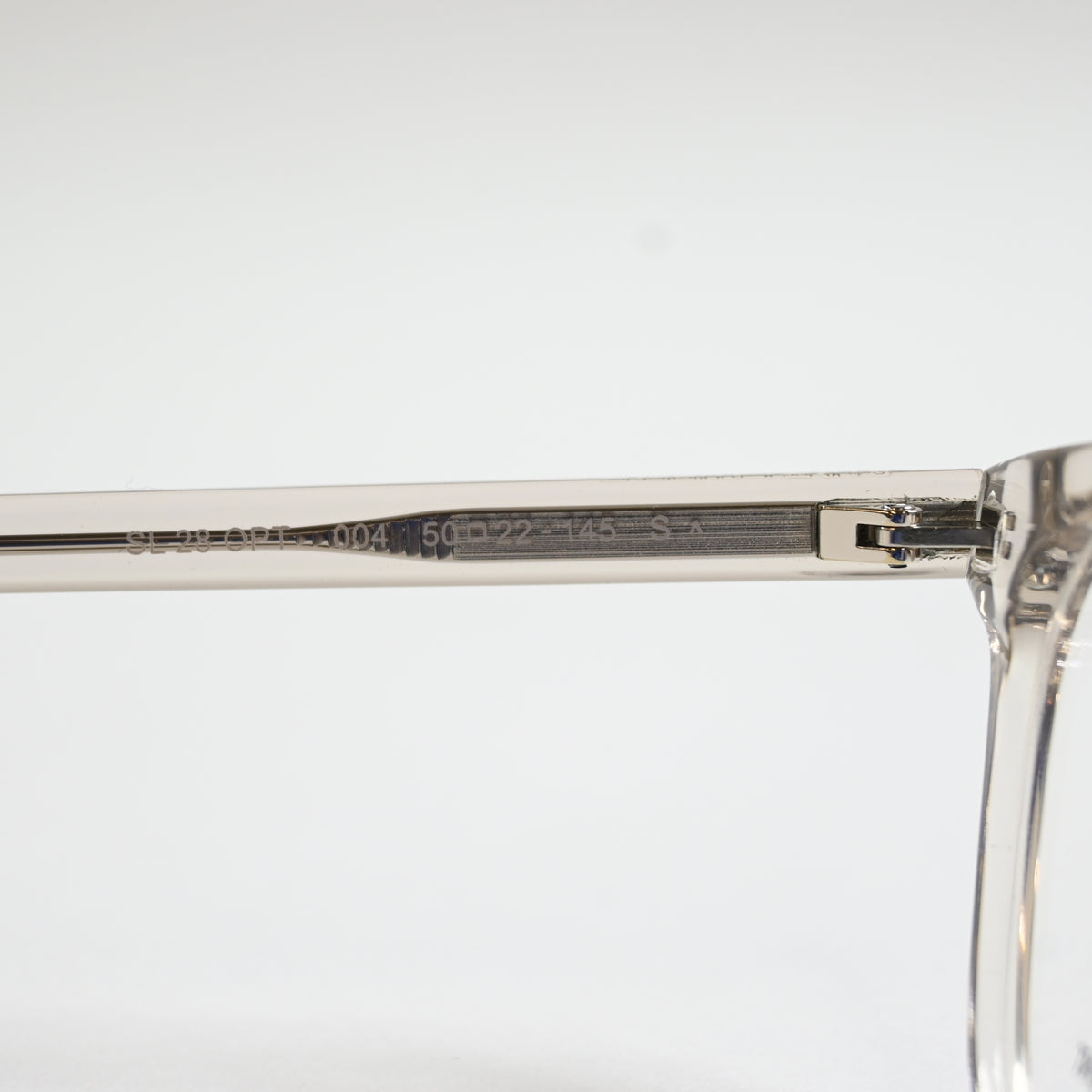 Yves Saint Laurent SL-28O 004 Unisex Authentic Eyeglasses Clear Beige, 50 - New