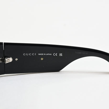 Gucci GG1646S 001 Womens Authentic Sunglasses Black/Silver, 49mm - New
