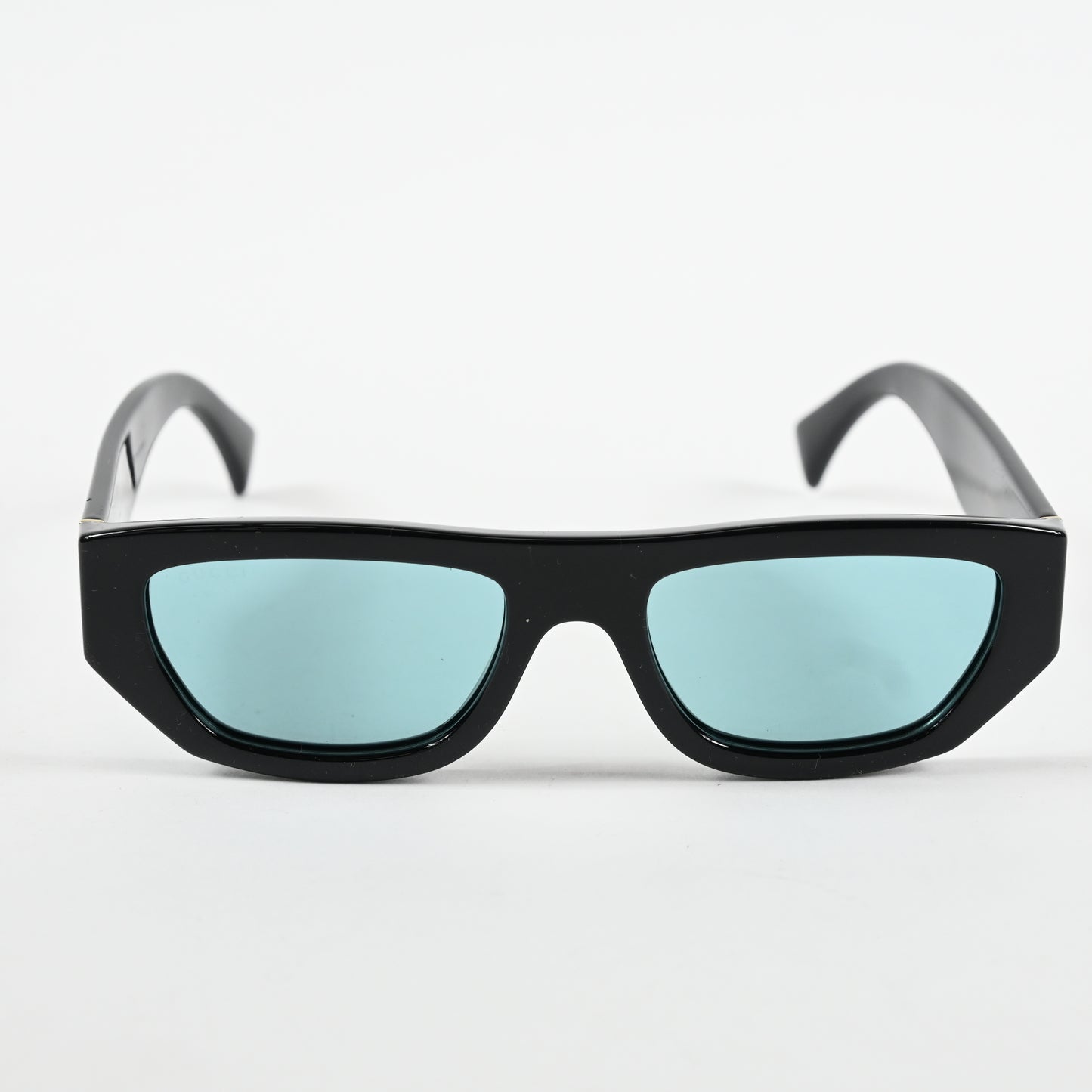 Gucci GG1134S 004 Mens Authentic Sunglasses Black/Teal, 53mm - New
