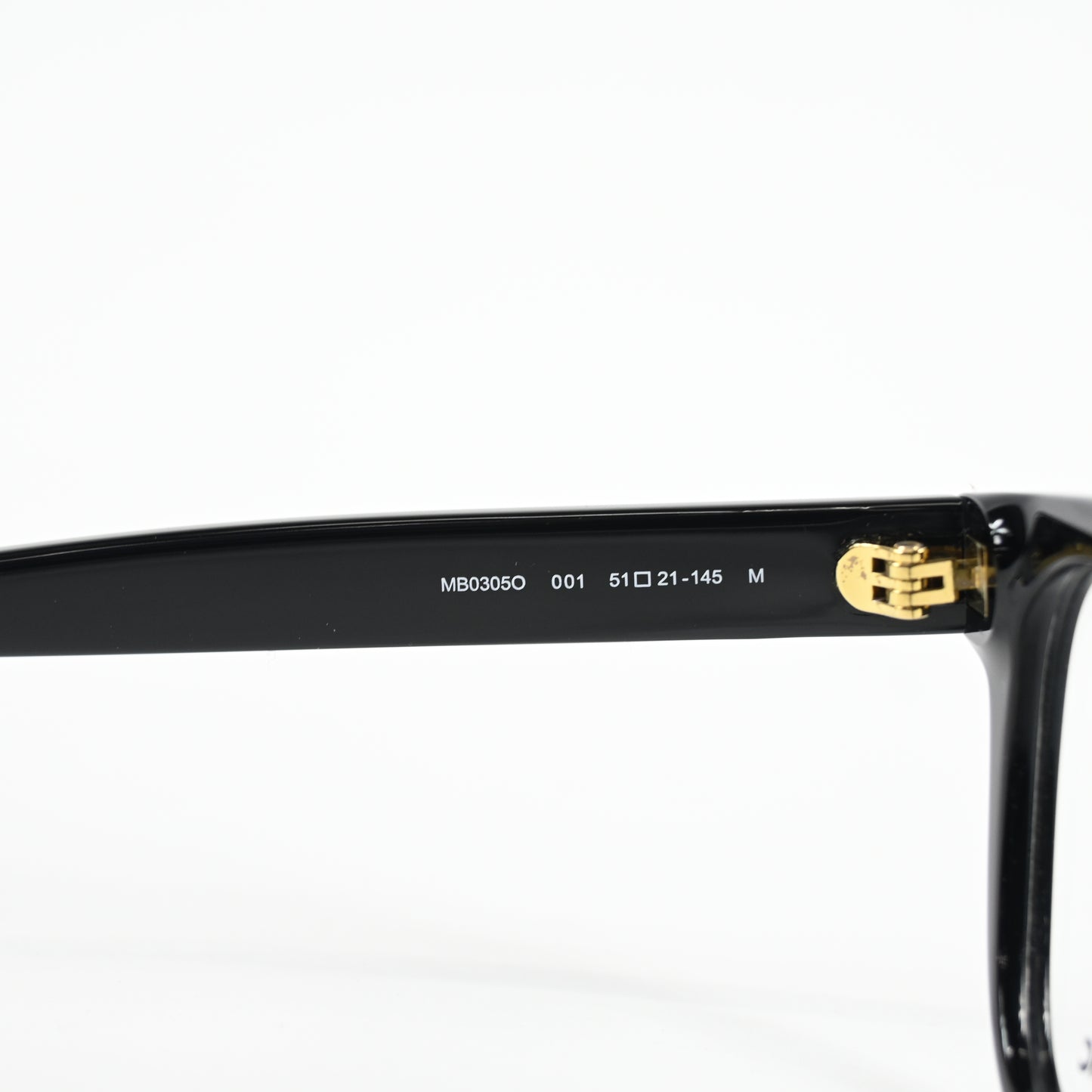 Montblanc MB0305O 001 Mens Authentic Eyeglasses Black, 51mm - New