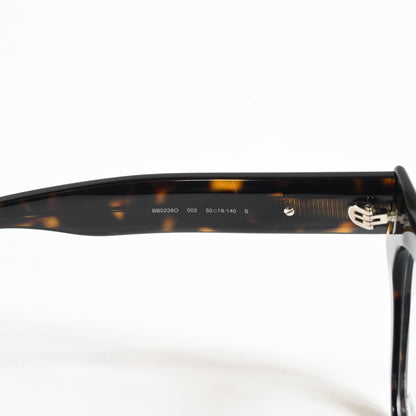 Balenciaga BB0238O 002 Womens Authentic Eyeglasses Havana/Silver, 50mm - New