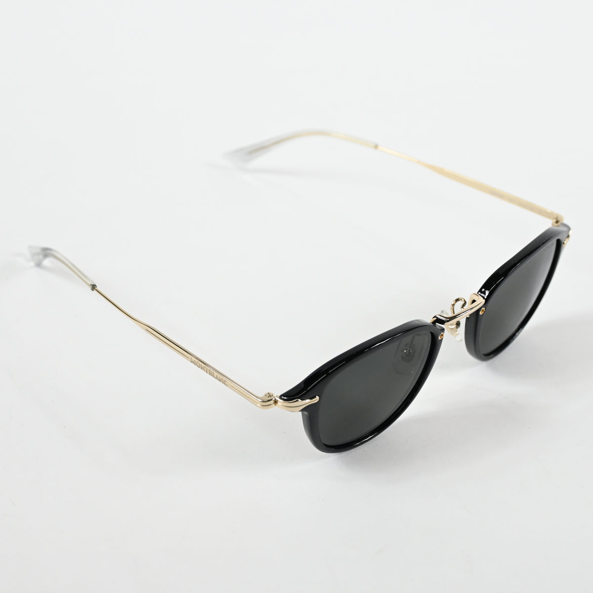Montblanc MB0331S 001 Mens Authentic Sunglasses Black/Gold, 54mm - New