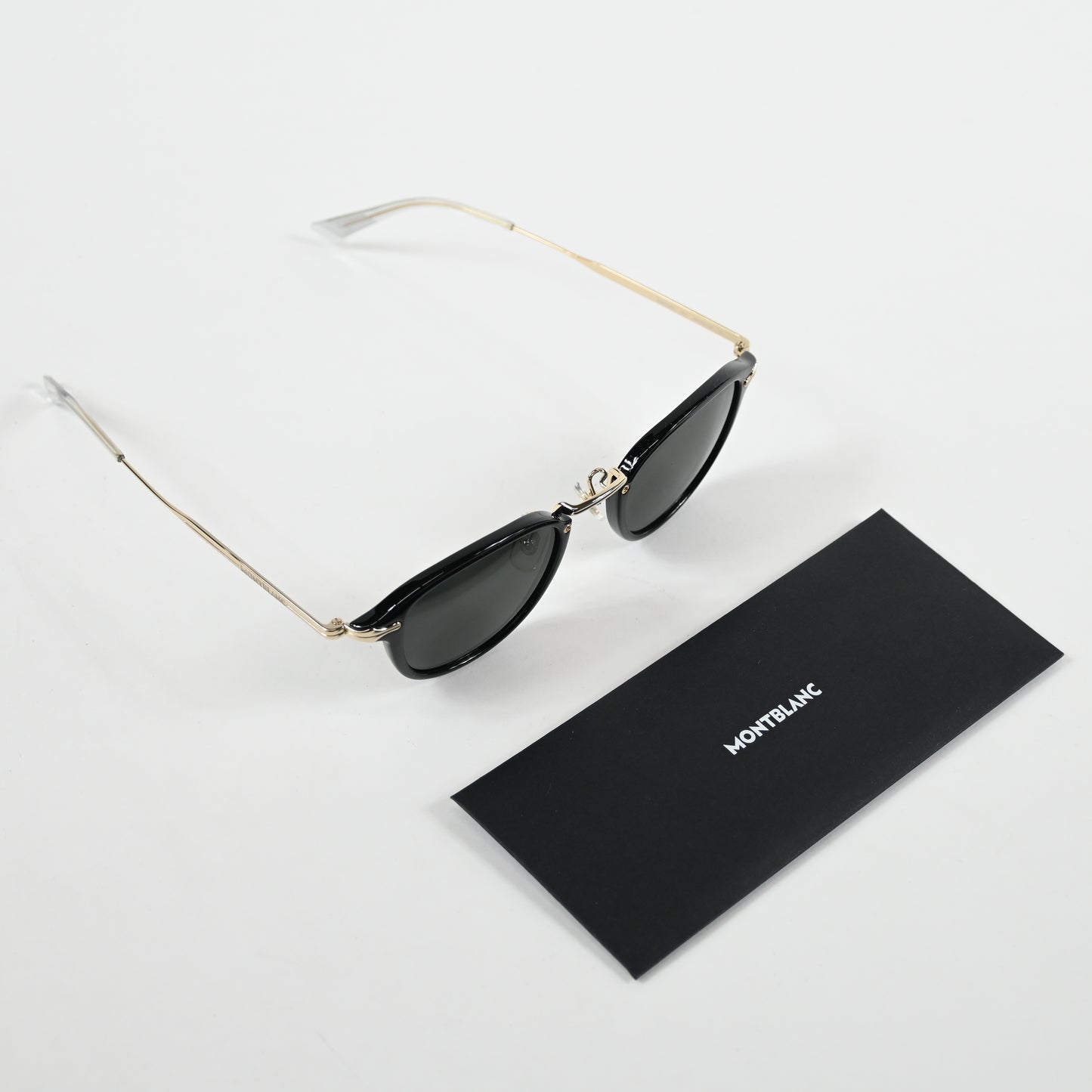 Montblanc MB0331S 001 Mens Authentic Sunglasses Black/Gold, 54mm - New
