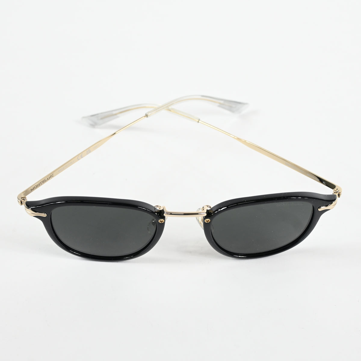 Montblanc MB0331S 001 Mens Authentic Sunglasses Black/Gold, 54mm - New