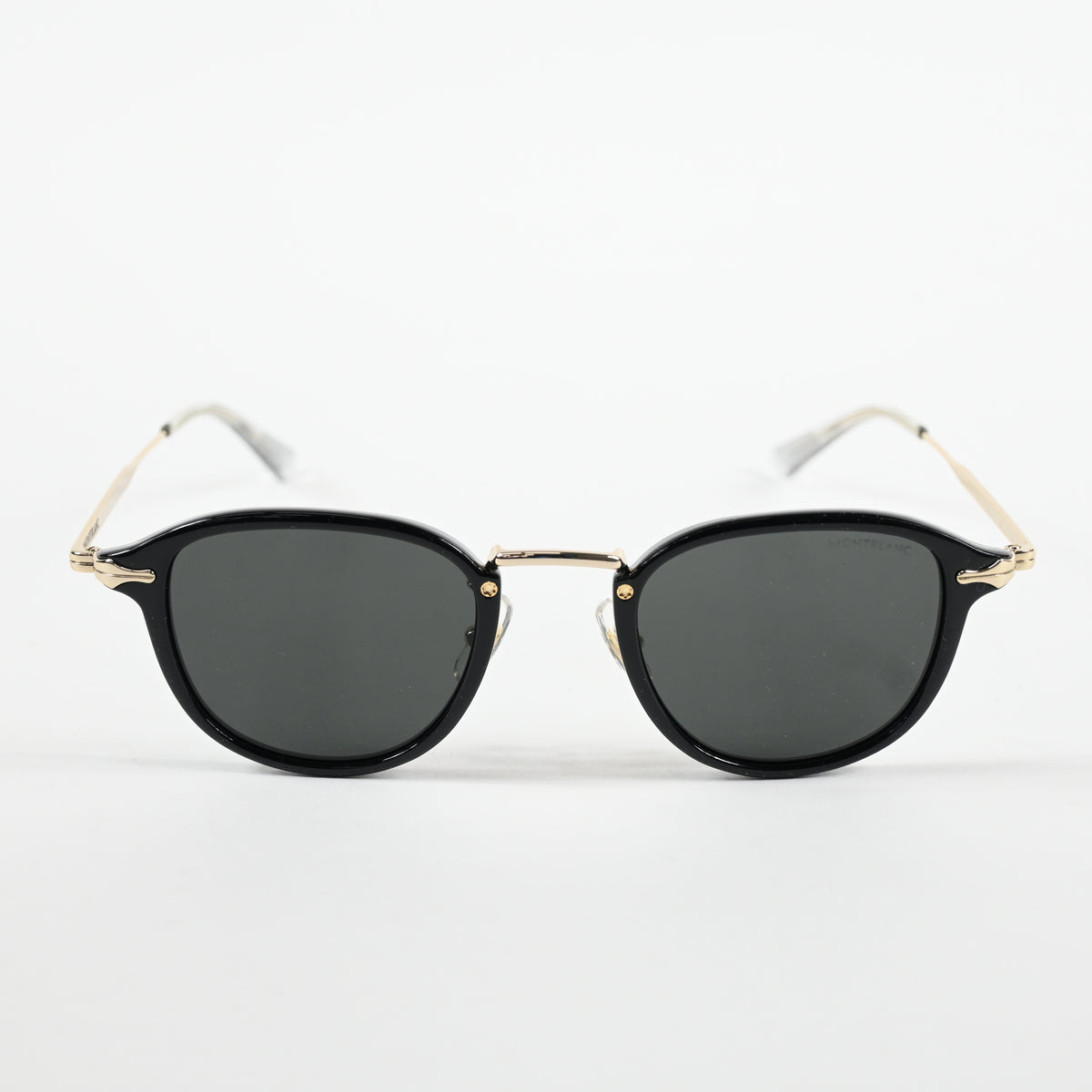 Montblanc MB0331S 001 Mens Authentic Sunglasses Black/Gold, 54mm - New
