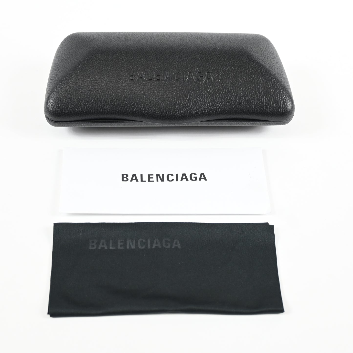 Balenciaga BB0264O 002 Unisex Authentic Eyeglasses Havana/Silver, 53mm - New