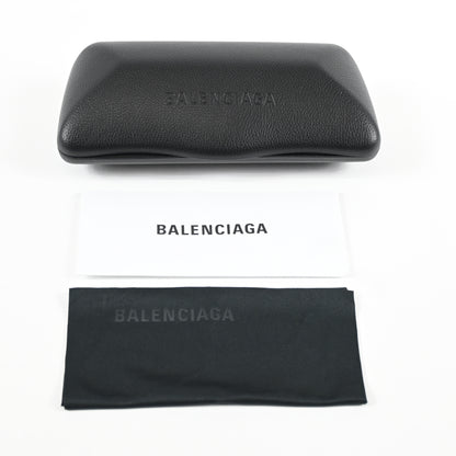 Balenciaga BB0264O 002 Unisex Authentic Eyeglasses Havana/Silver, 53mm - New