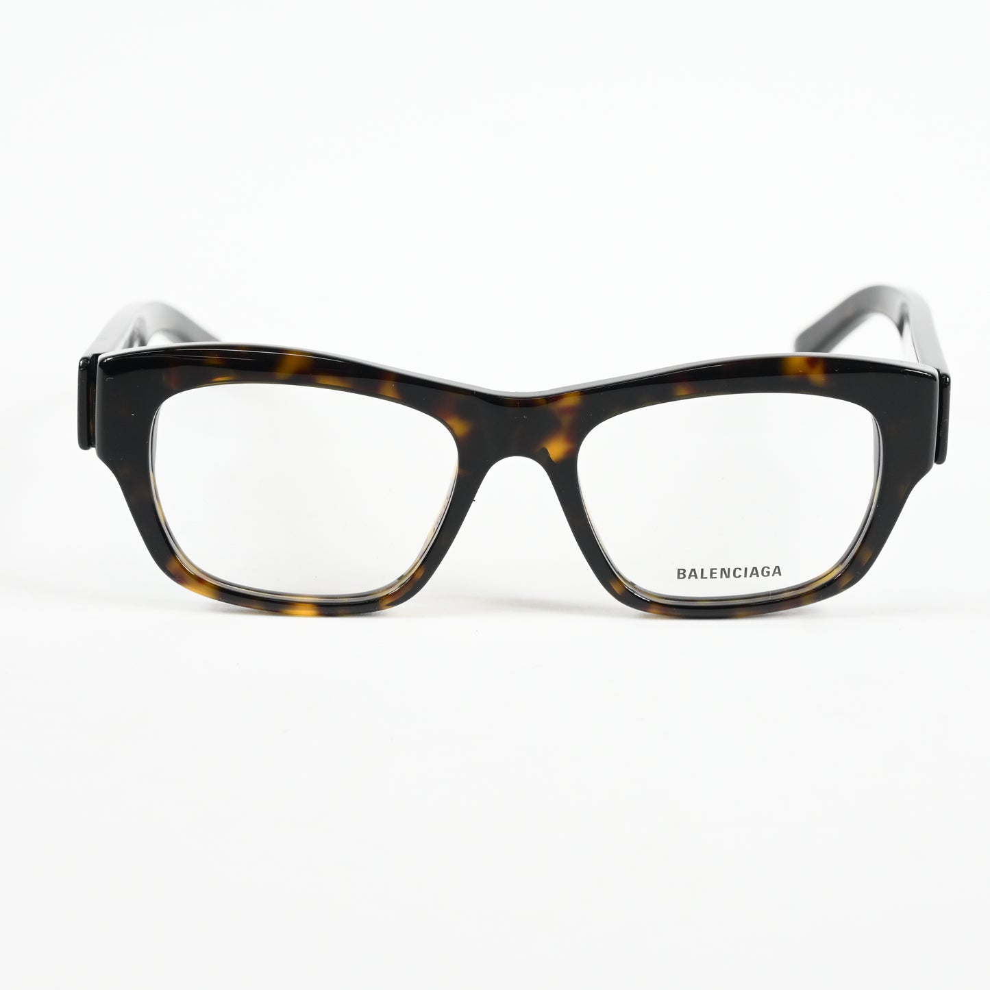 Balenciaga BB0264O 002 Unisex Authentic Eyeglasses Havana/Silver, 53mm - New