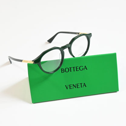 Bottega BV1263O 004 Mens Authentic Eyeglasses Green/Gold, 48mm - New