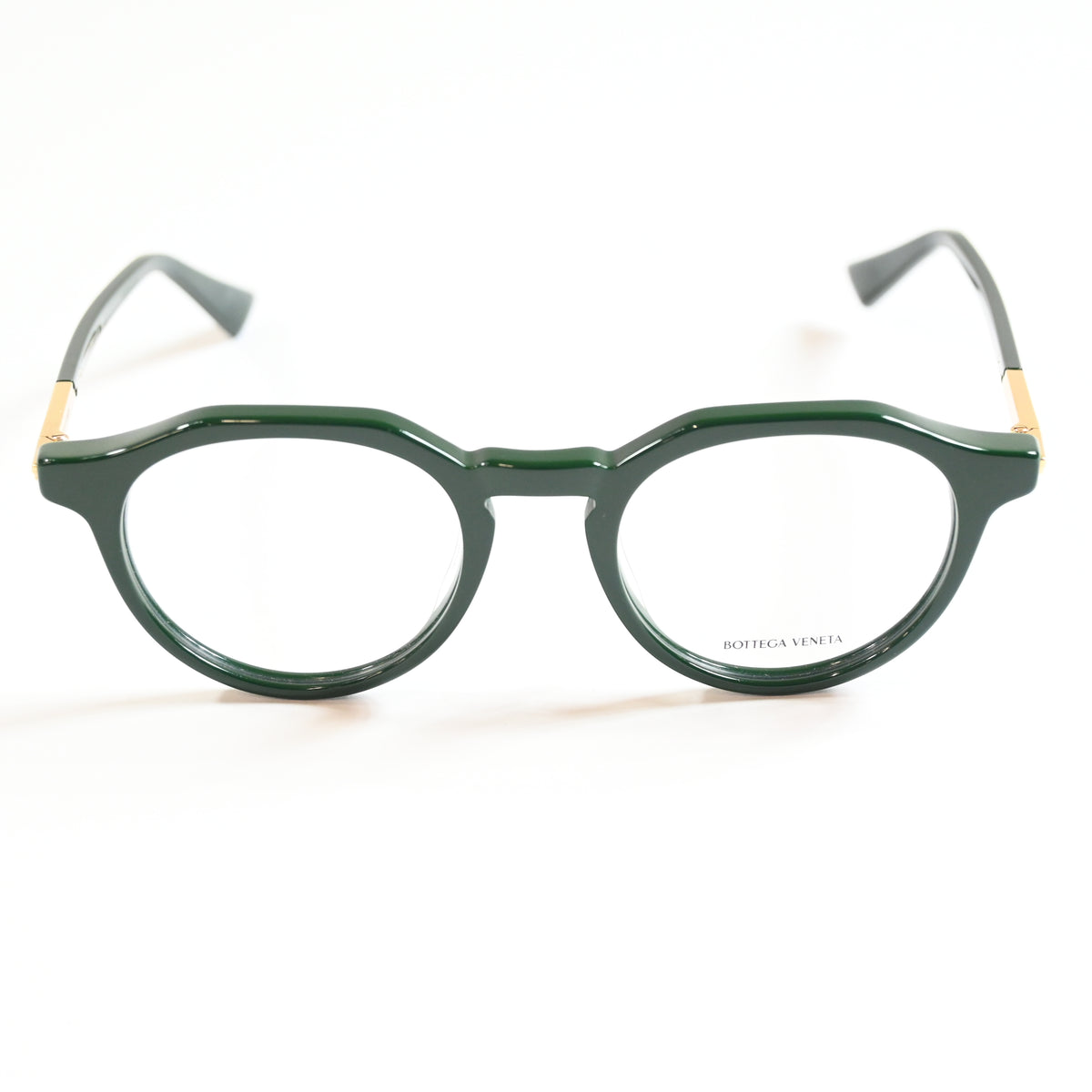 Bottega BV1263O 004 Mens Authentic Eyeglasses Green/Gold, 48mm - New