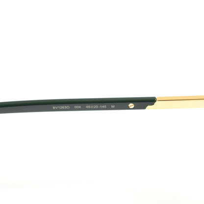 Bottega BV1263O 004 Mens Authentic Eyeglasses Green/Gold, 48mm - New